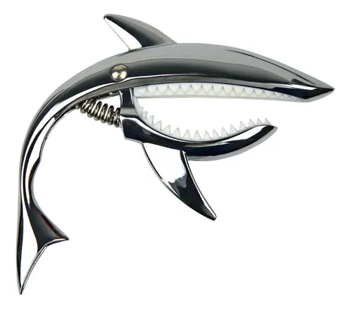 Capotraste Tubarao Prata 6 cordas