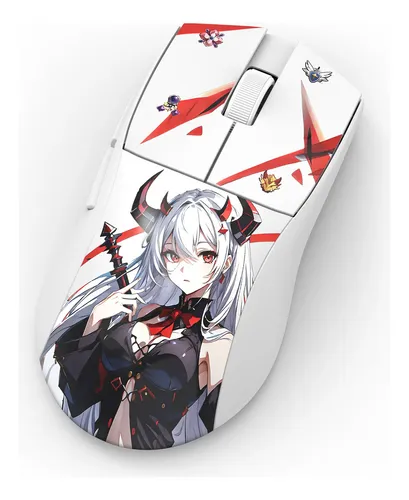 Mouse Sem Fio Redragon King Pro Eisa 1k Anime Paw3395 26000 Dpi Branco