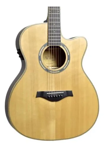 Violão Elétrico Phx Ah-106 Ns-40 J.white Aço Natural Fosco